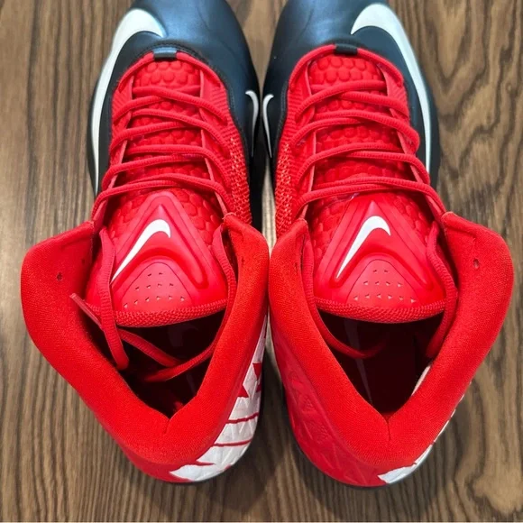 Size 14.5 Nike Zoom Code Elite 3/4 TD Football Cleats Red  display picture 2